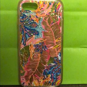 Never used- iPhone 7 Lilly Pulitzer case